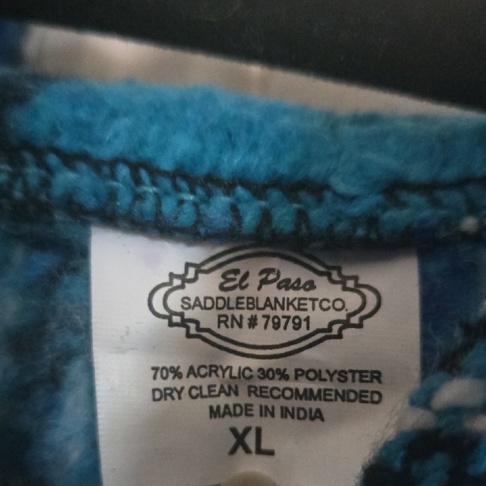 Blue Striped Baja Hoodie Sweatshirt - Picture 2 of 3